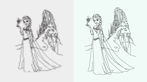 6 Line Art Vector Illustration