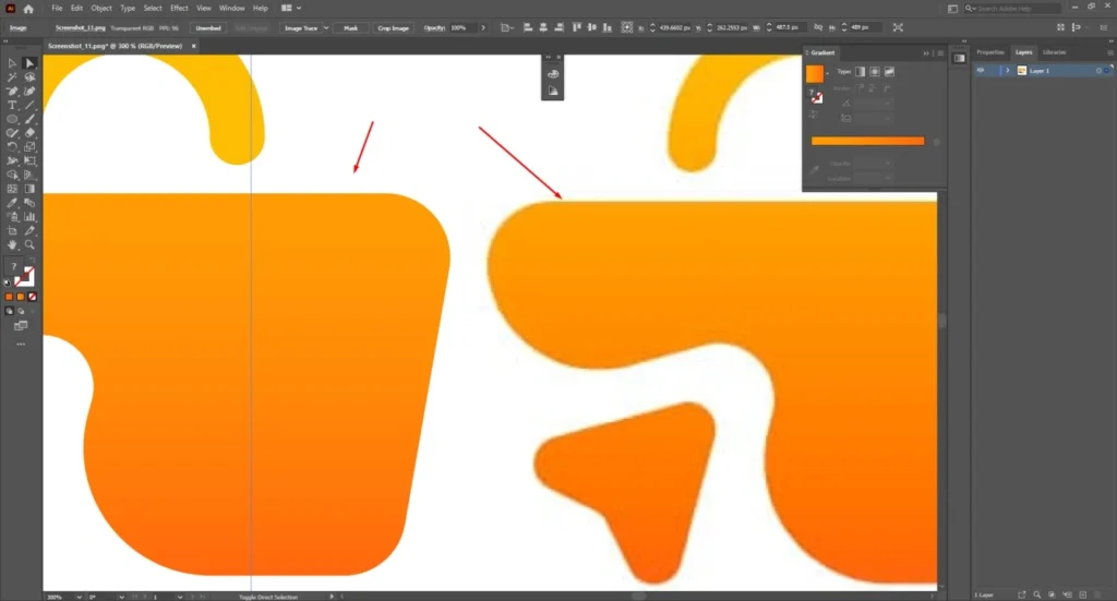 How To Convert Raster To Vector in Illustrator Manually 16 before-after-comparison